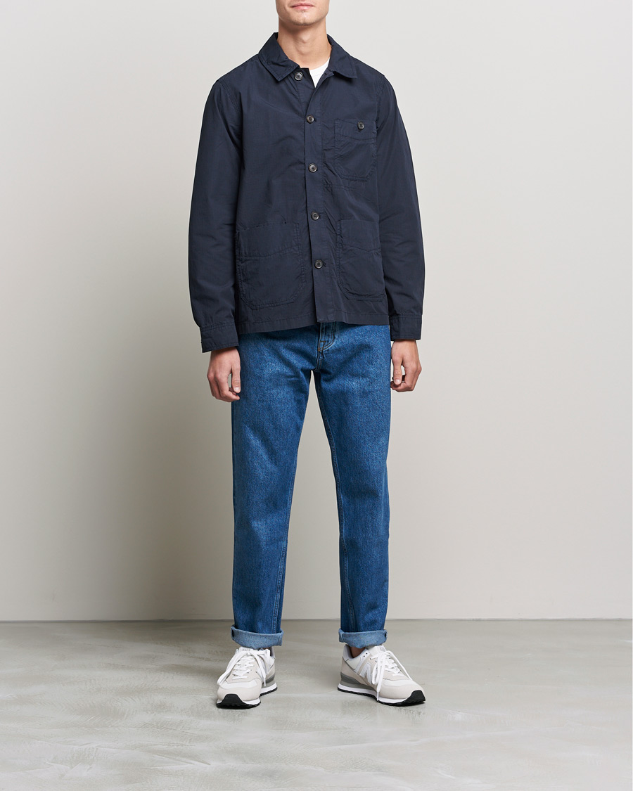 Herre | Skjortejakke | Morris | Morley Ripstop Shirt Jacket Old Blue