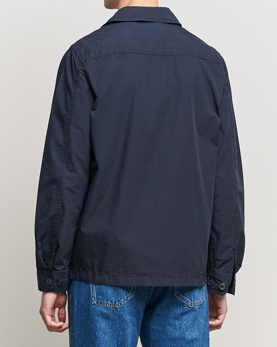 Herre | Skjorter | Morris | Morley Ripstop Shirt Jacket Old Blue
