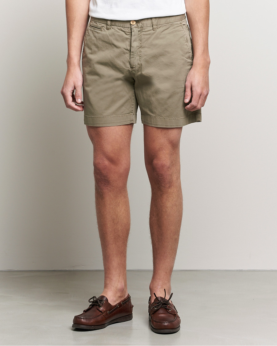 Herre | Shorts | Morris | Light Twill Chino Shorts Olive