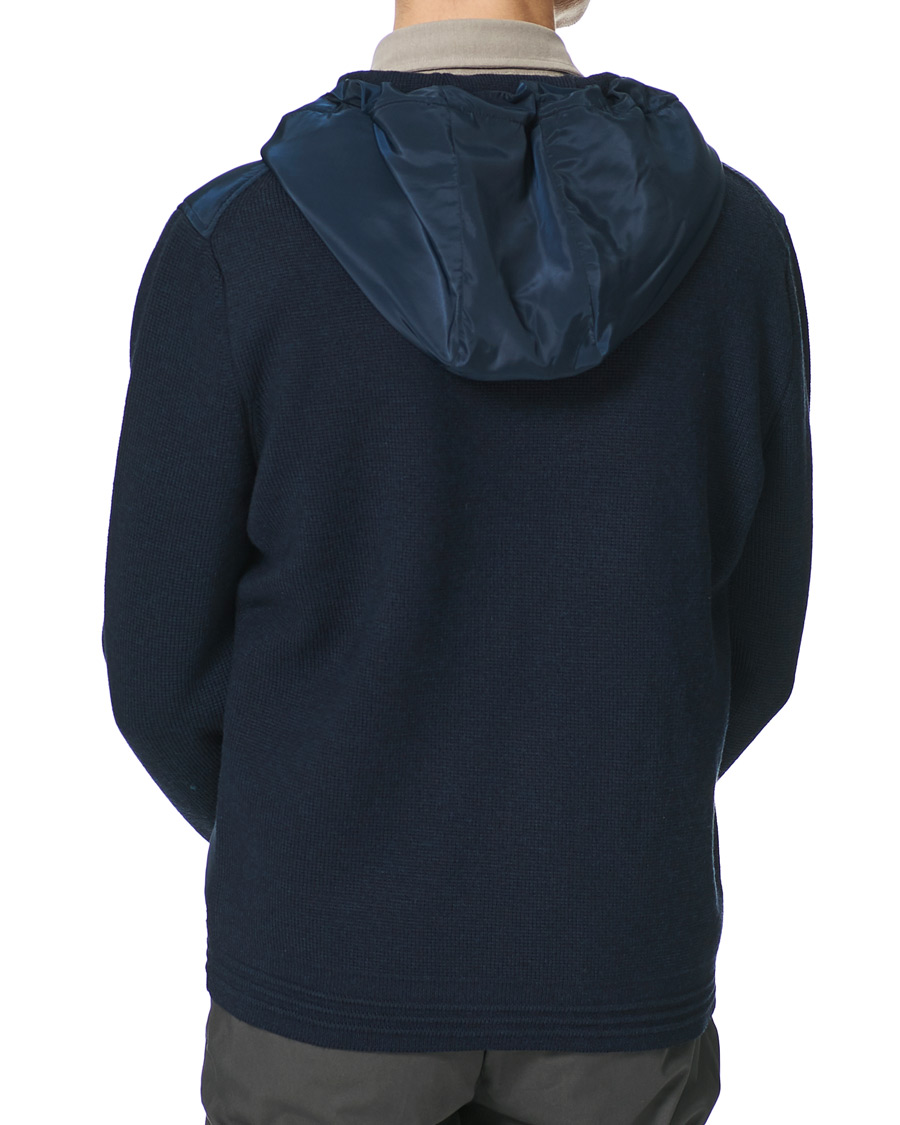 Herre | Jakker | Morris Heritage | Remington Knitted Hybrid Jacket Navy