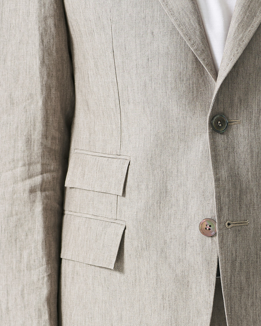 Herre | Dressjakker | Morris Heritage | Keith Linen Suit Blazer Khaki