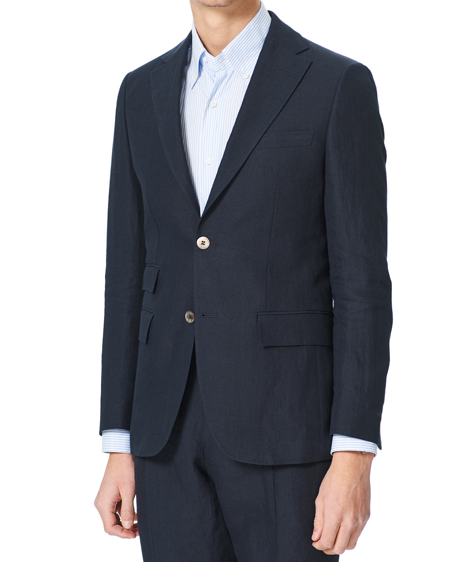 Herre | Dressjakker | Morris Heritage | Keith Linen Suit Blazer Navy