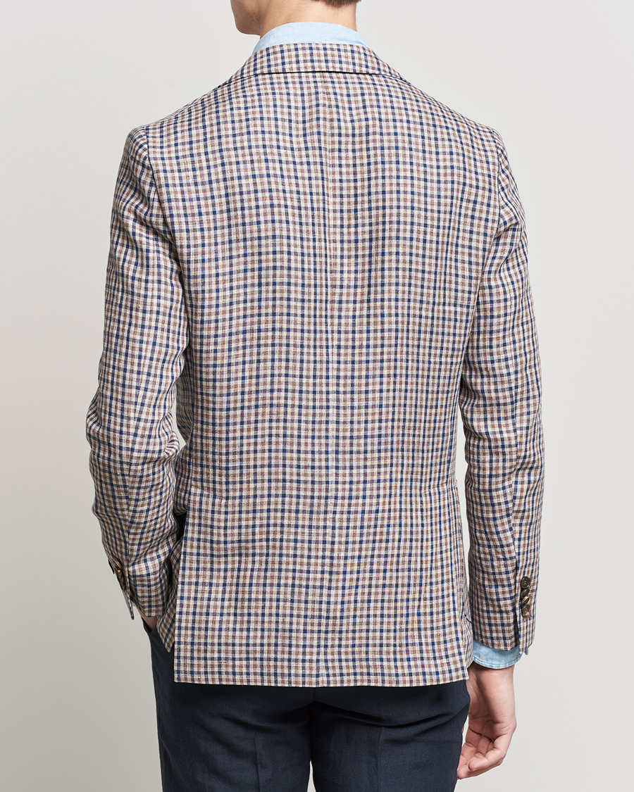 Herre | Dressjakker | Morris Heritage | Mike Patch Pocket Checked Blazer Brown