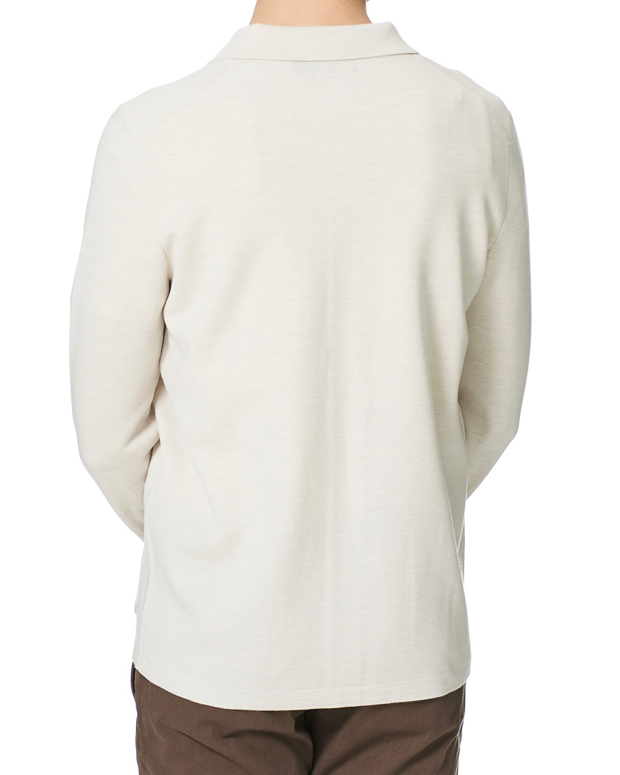Herre | Gensere | Morris Heritage | Knitted Shirt Jacket Off White