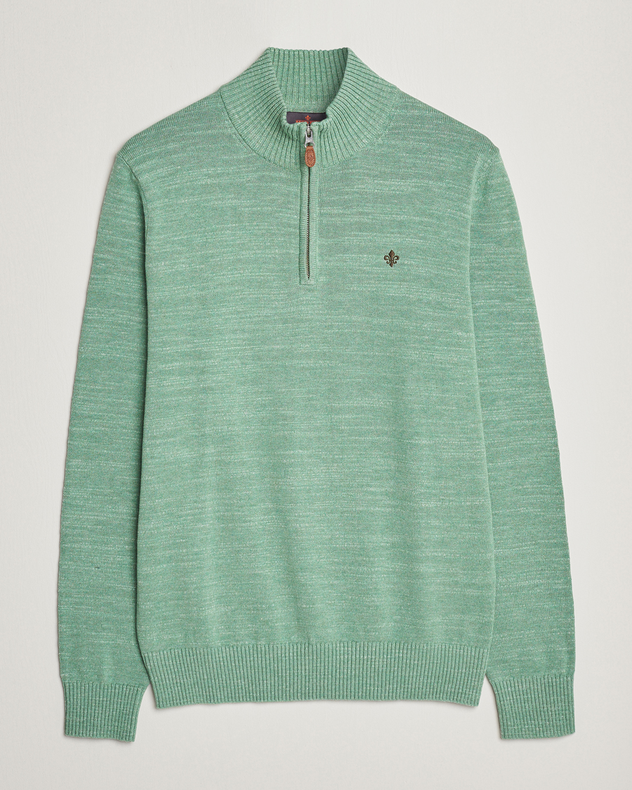 Herre | Gensere | Morris | Randall Cotton Half Zip Green