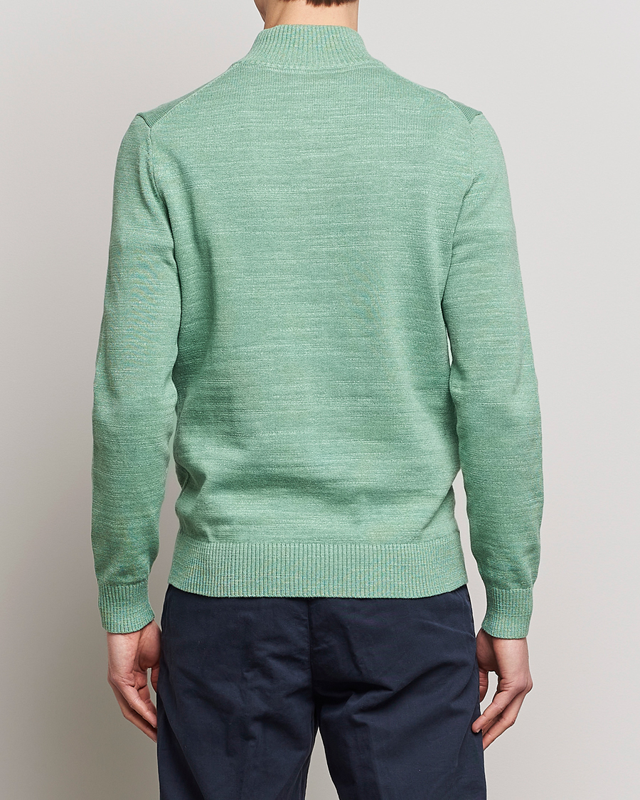 Herre | Gensere | Morris | Randall Cotton Half Zip Green