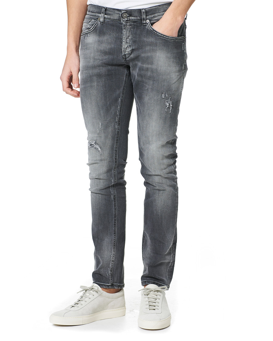 Herre | Jeans | Dondup | George Jeans Destoryed Medium Grey