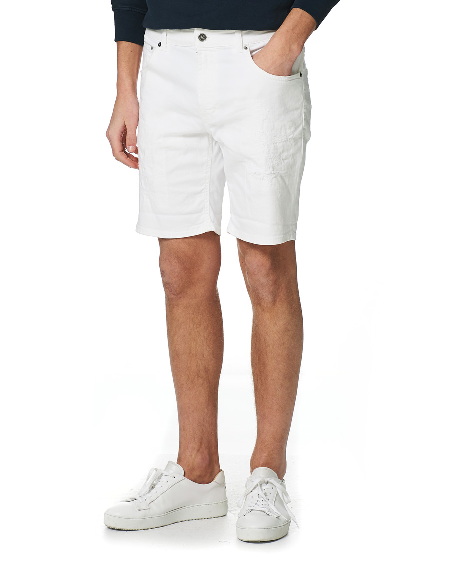 Herre | Shorts | Dondup | Derek Denim Shorts Detroyed White