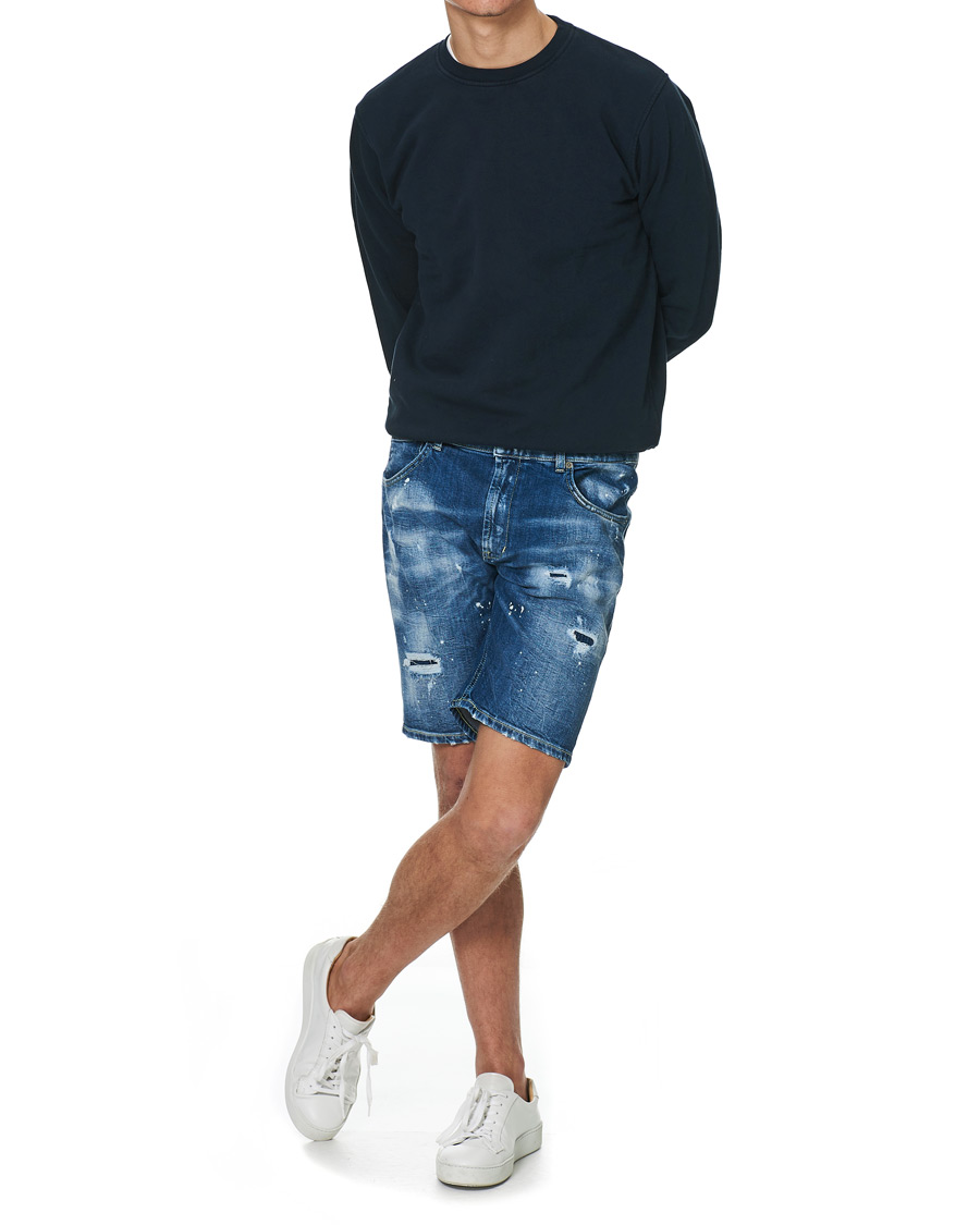 Herre | Shorts | Dondup | Derek Denim Shorts Distressed Blue