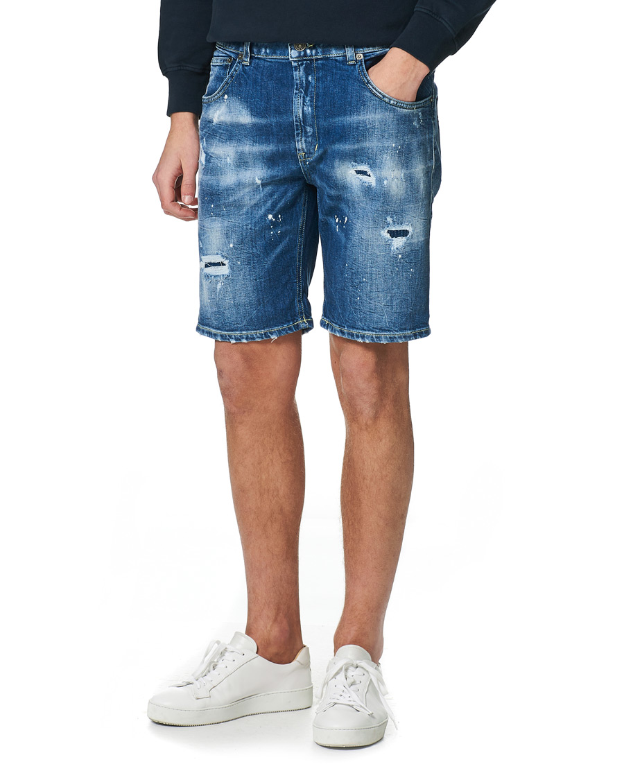 Herre | Shorts | Dondup | Derek Denim Shorts Distressed Blue