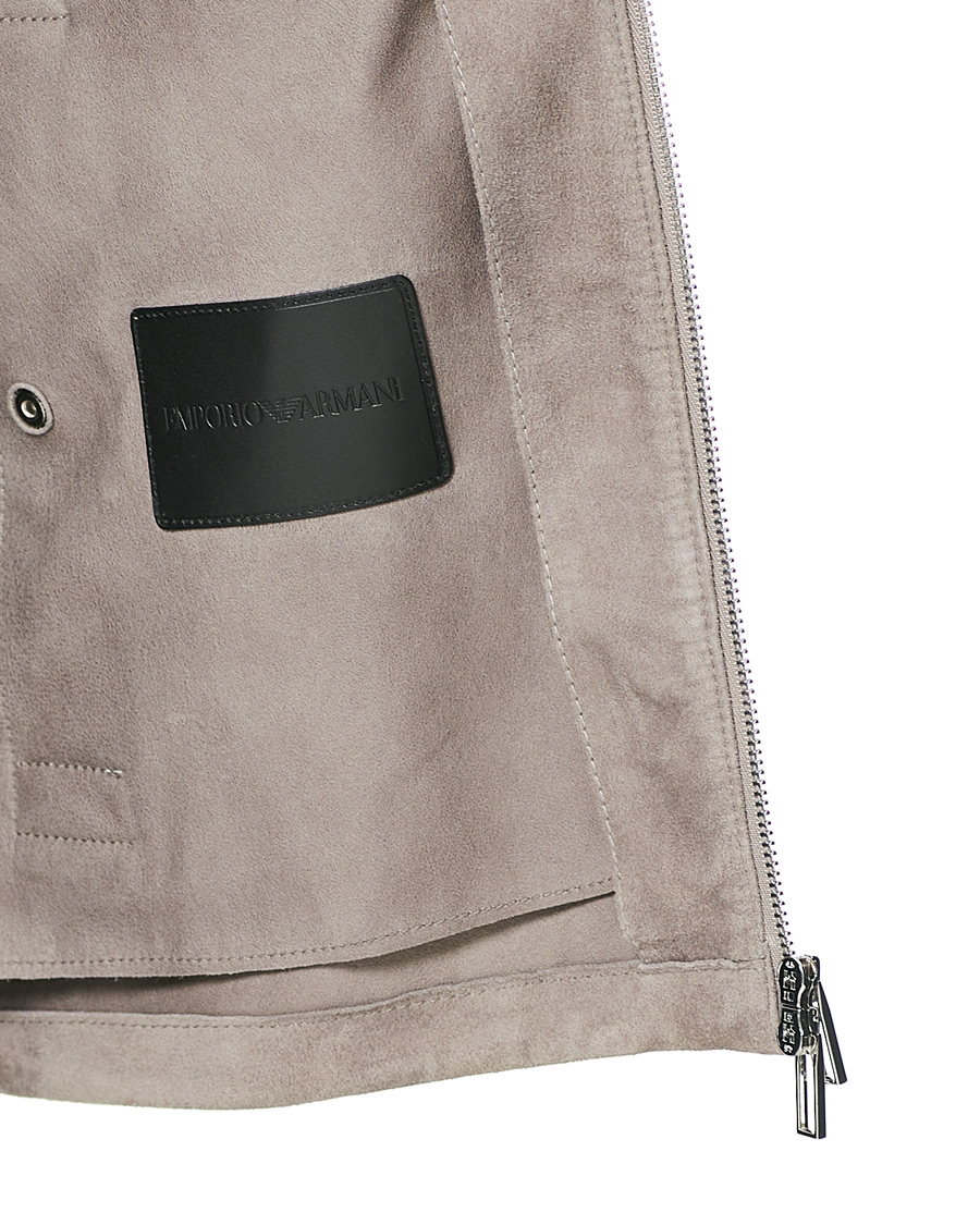 Herre | Jakker | Emporio Armani | Suede Jacket Sand