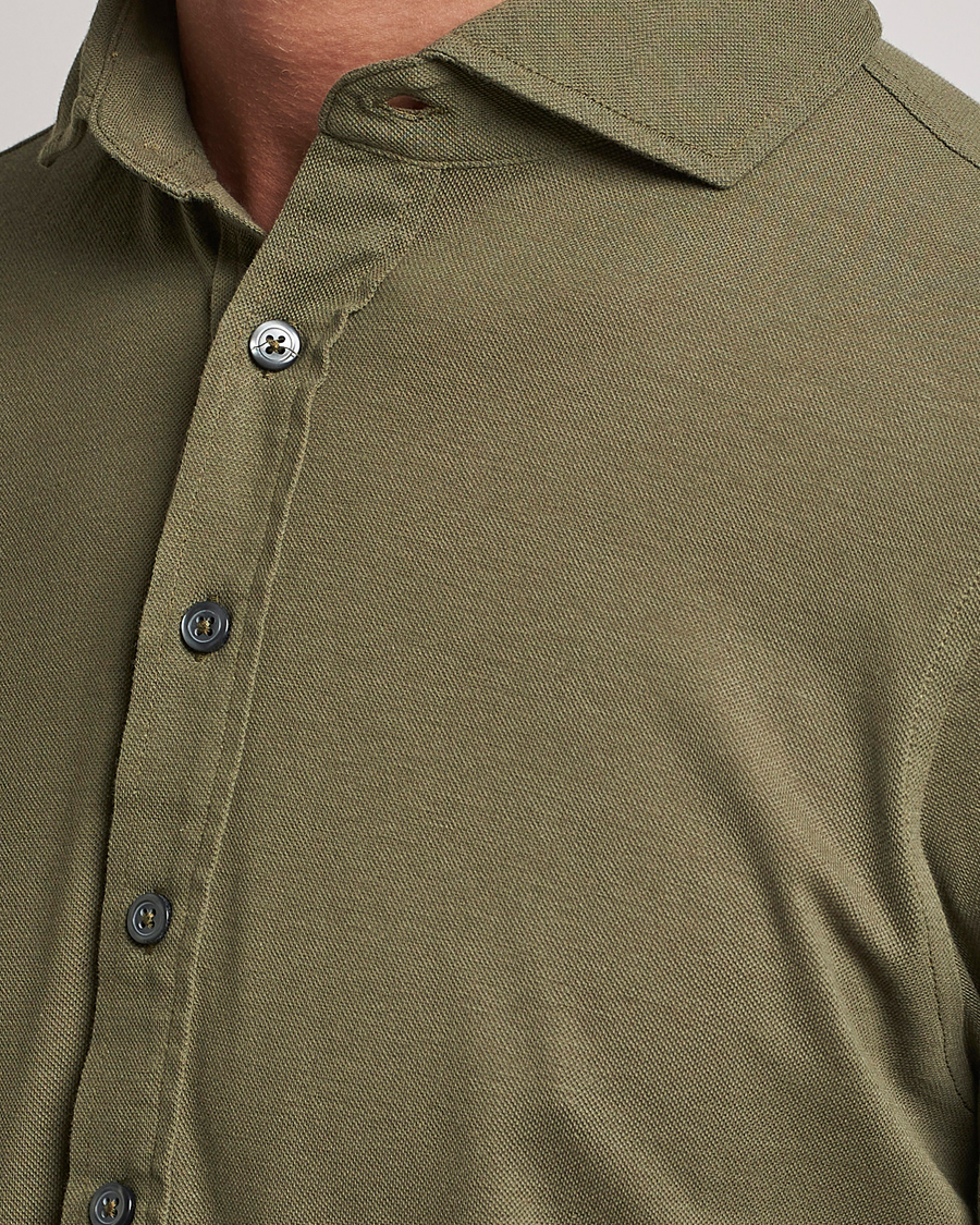Herre | Skjorter | Gran Sasso | Popover Shirt Olive