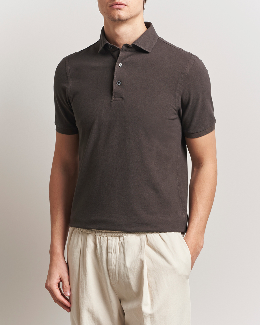 Herre | Gran Sasso | Gran Sasso | Washed Polo Brown