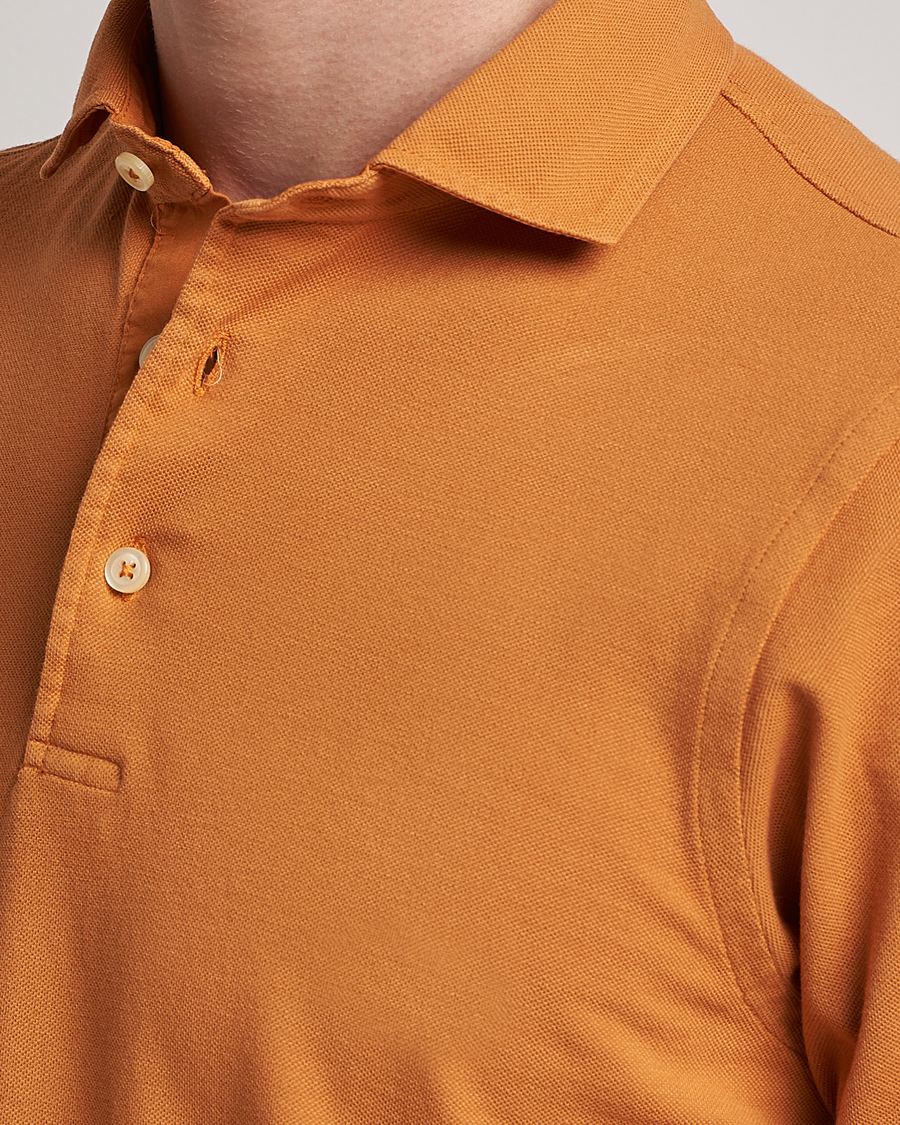 Herre | Pikéer | Gran Sasso | Washed Polo Orange