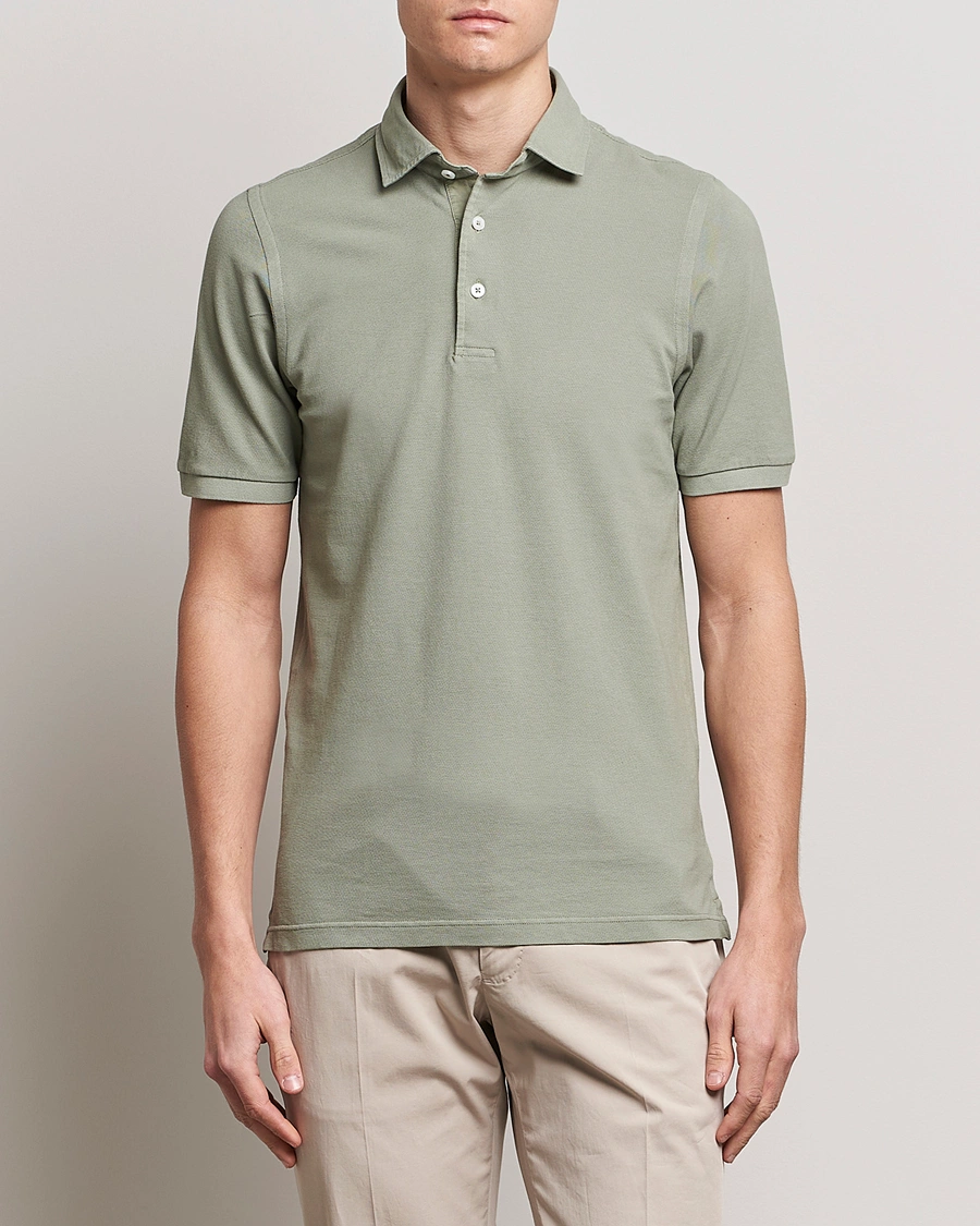 Herre | Italian Department | Gran Sasso | Washed Polo Green