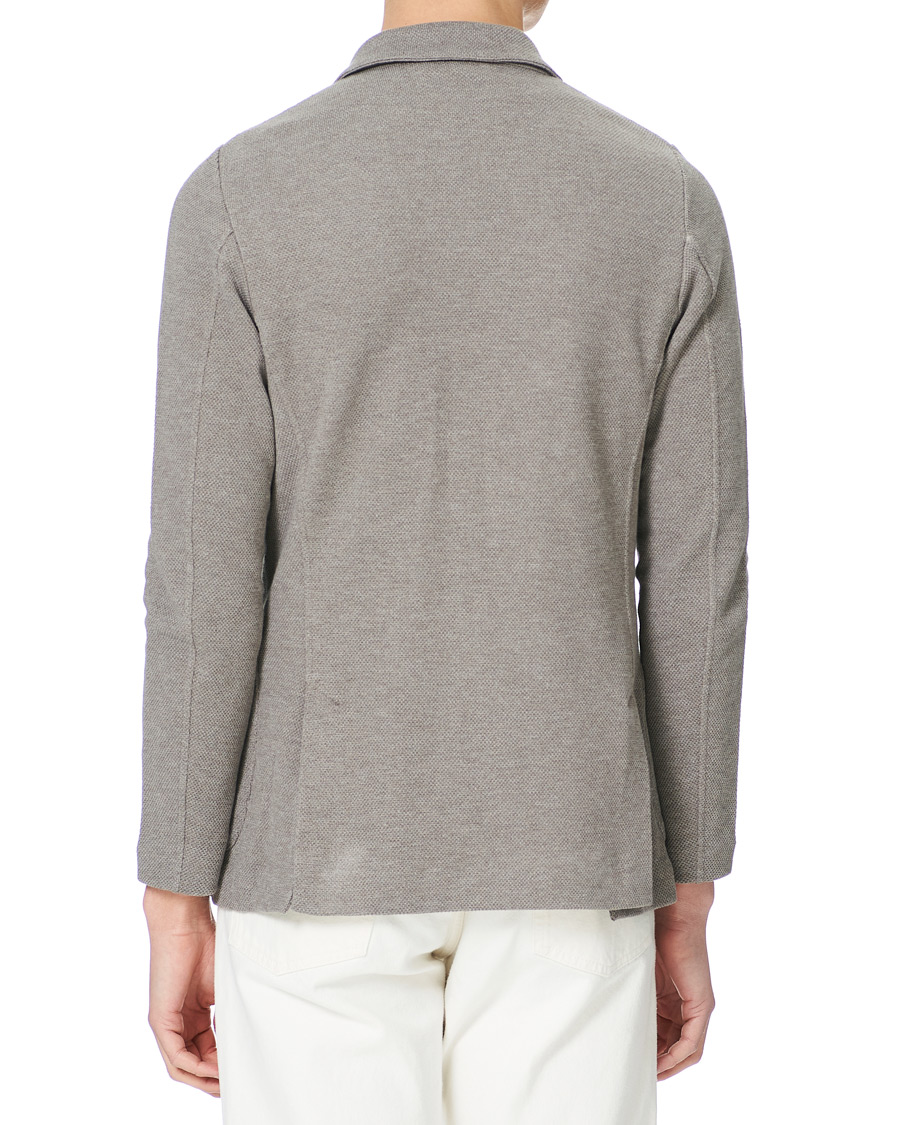 Herre | Dressjakker | Gran Sasso | Structured Cotton/Linen Blazer Grey/Brown