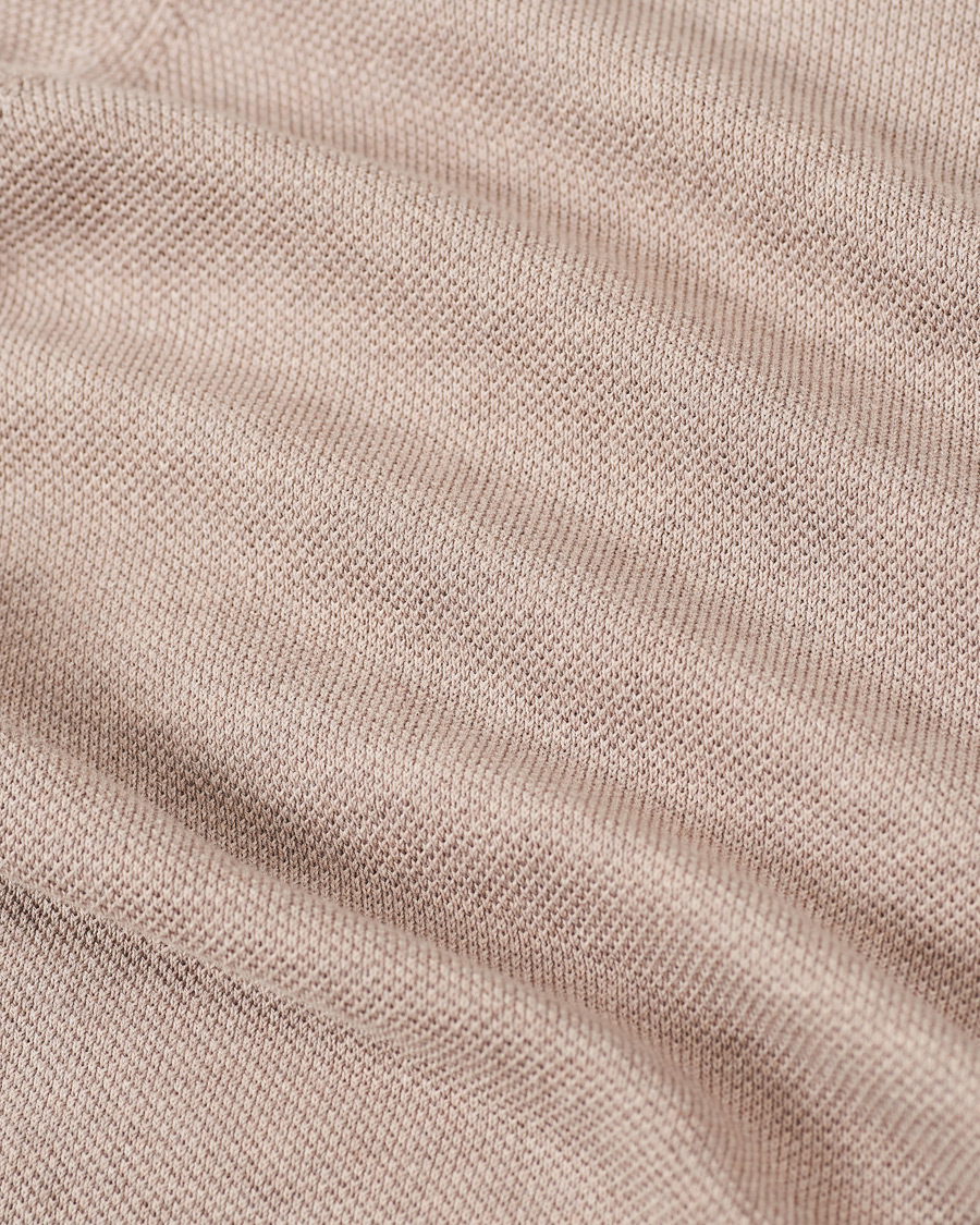Herre | Pikéer | Gran Sasso | Knitted One Piece Collar Polo Beige