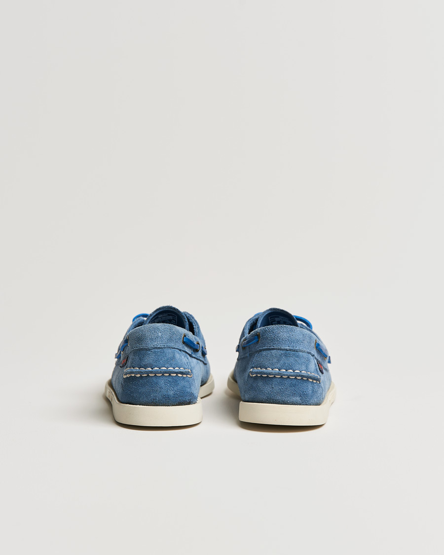 Herre | Sebago Docksides Suede Boat Shoe Indigo | Sebago | Docksides Suede Boat Shoe Indigo