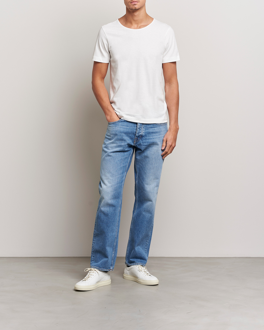 Herre | T-Shirts | Merz b. Schwanen | 1920s Loopwheeled T-Shirt White
