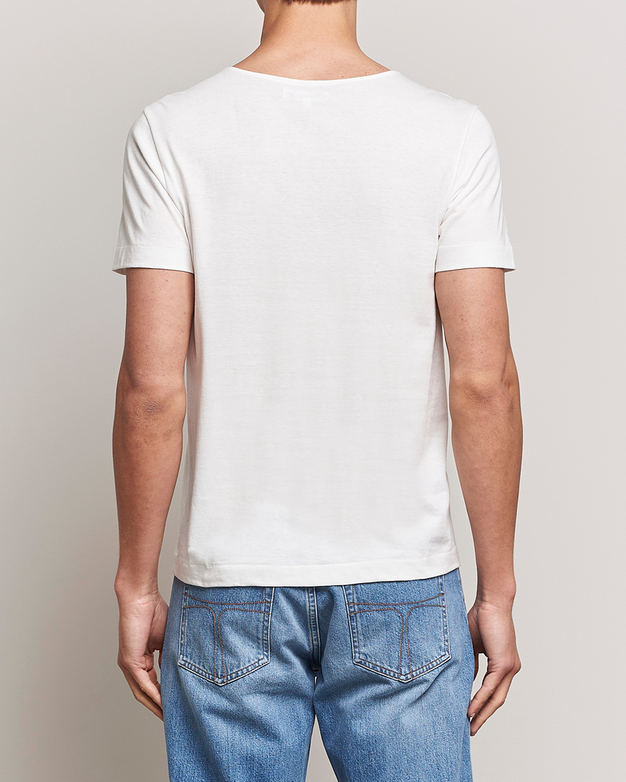 Herre | T-Shirts | Merz b. Schwanen | 1920s Loopwheeled T-Shirt White