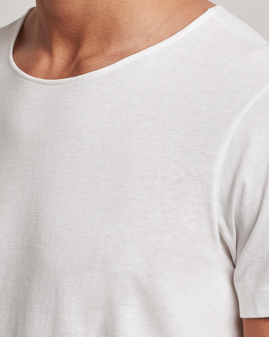 Herre | T-Shirts | Merz b. Schwanen | 1920s Loopwheeled T-Shirt White