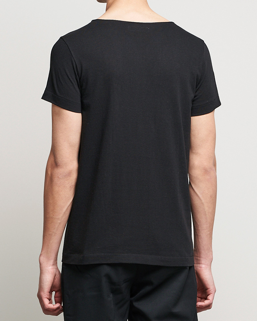 Herre | T-Shirts | Merz b. Schwanen | 1920s Loopwheeled T-Shirt Black