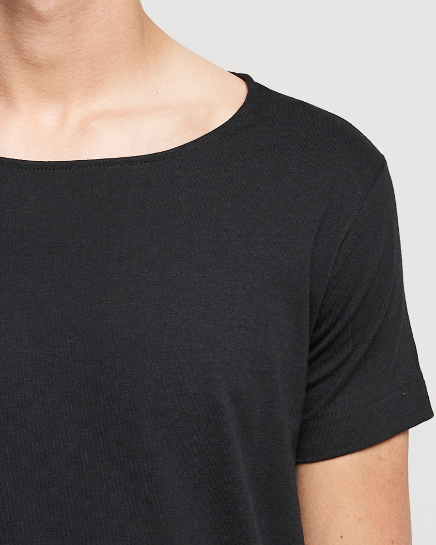 Herre | T-Shirts | Merz b. Schwanen | 1920s Loopwheeled T-Shirt Black