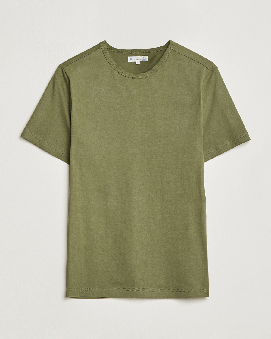 Herre | T-Shirts | Merz b. Schwanen | 1950s Classic Loopwheeled Army