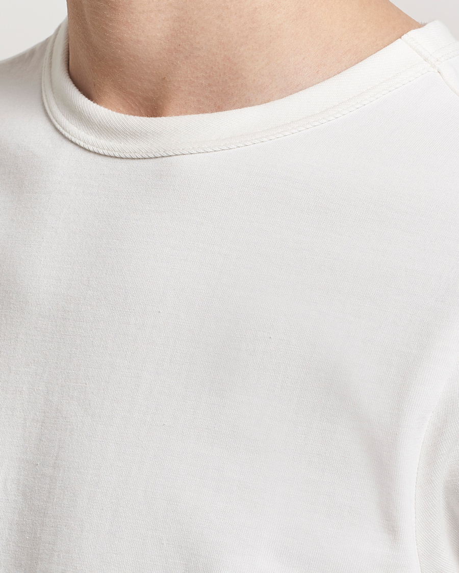 Herre | T-Shirts | Merz b. Schwanen | Relaxed Loopwheeled Sturdy Tee White