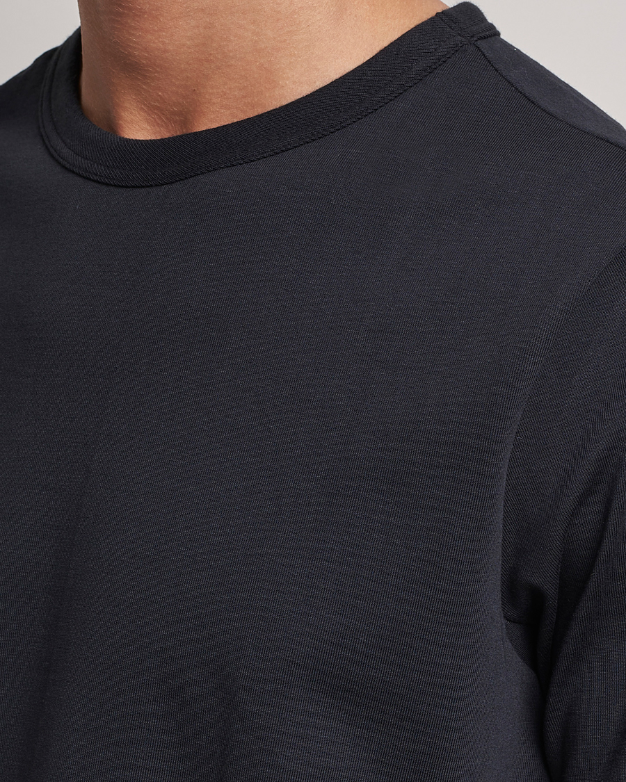 Herre | T-Shirts | Merz b. Schwanen | Relaxed Fit Loopwheeled T-Shirt Charcoal