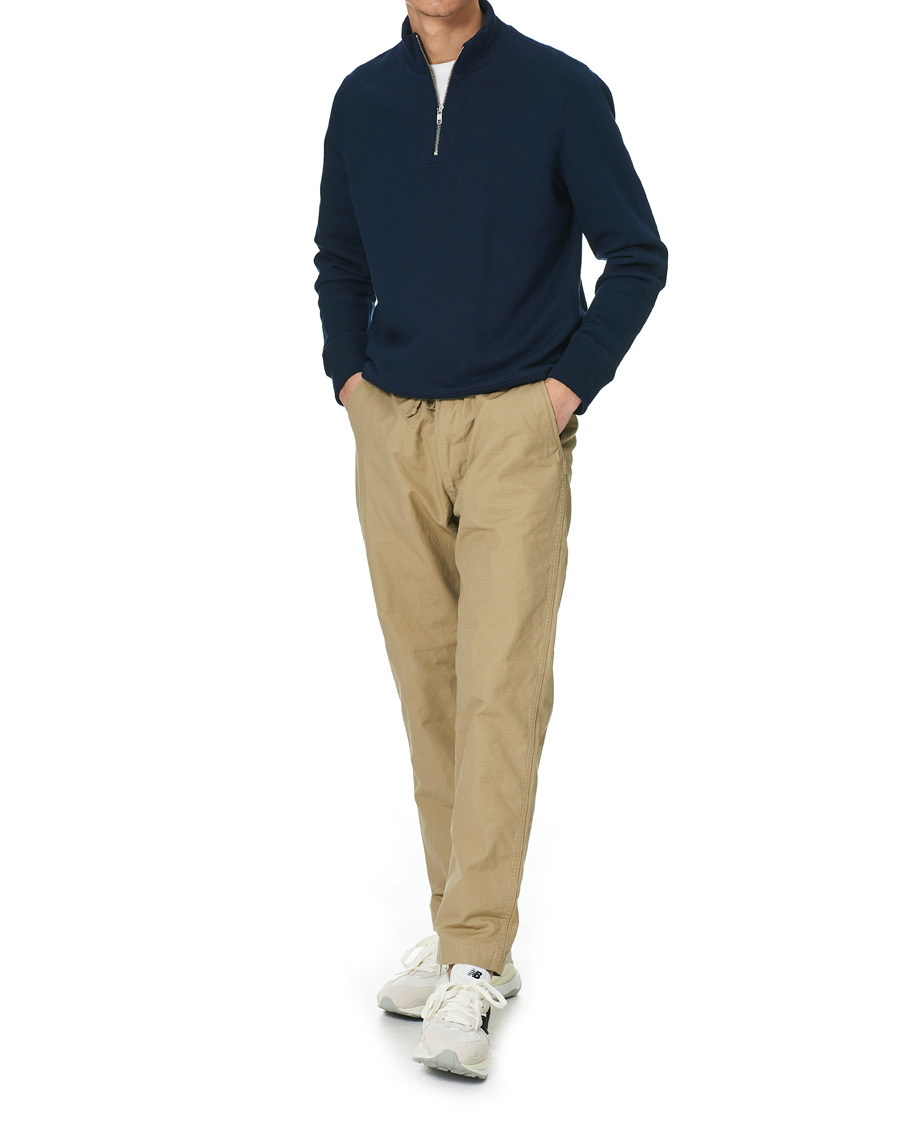 Herre | Gensere | Merz b. Schwanen | Organic Cotton Half Zip Sweat Ink