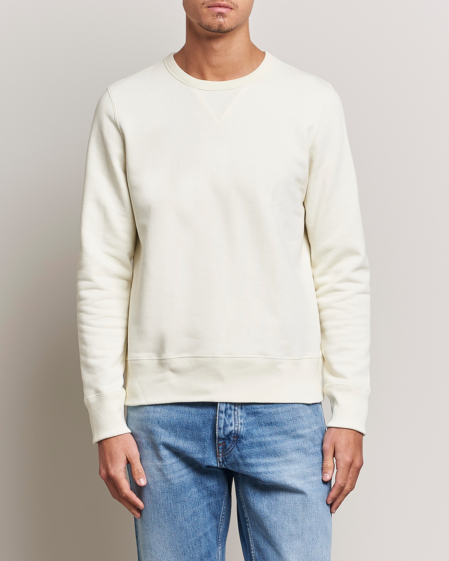 Herre | Gensere | Merz b. Schwanen | Organic Cotton Crew Neck Sweat Oat