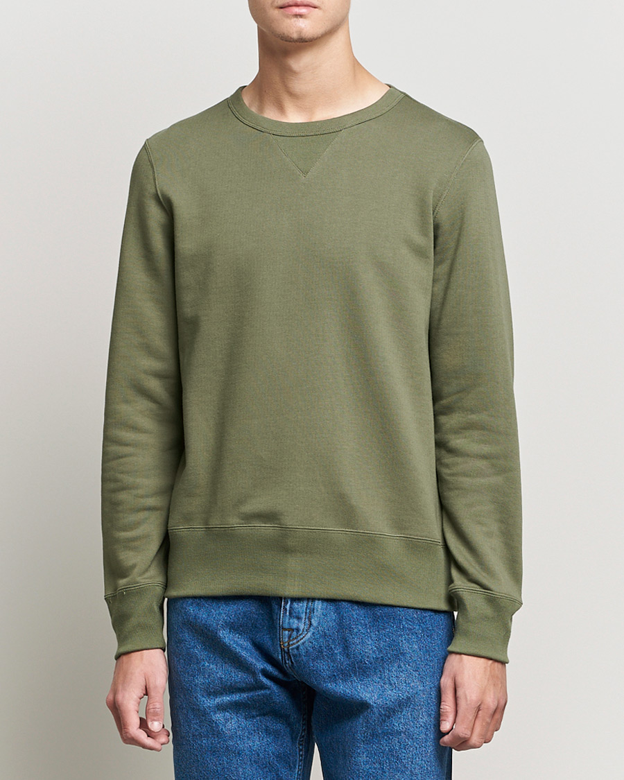 Herr |  | Merz b. Schwanen | Organic Cotton Crew Neck Sweat Army