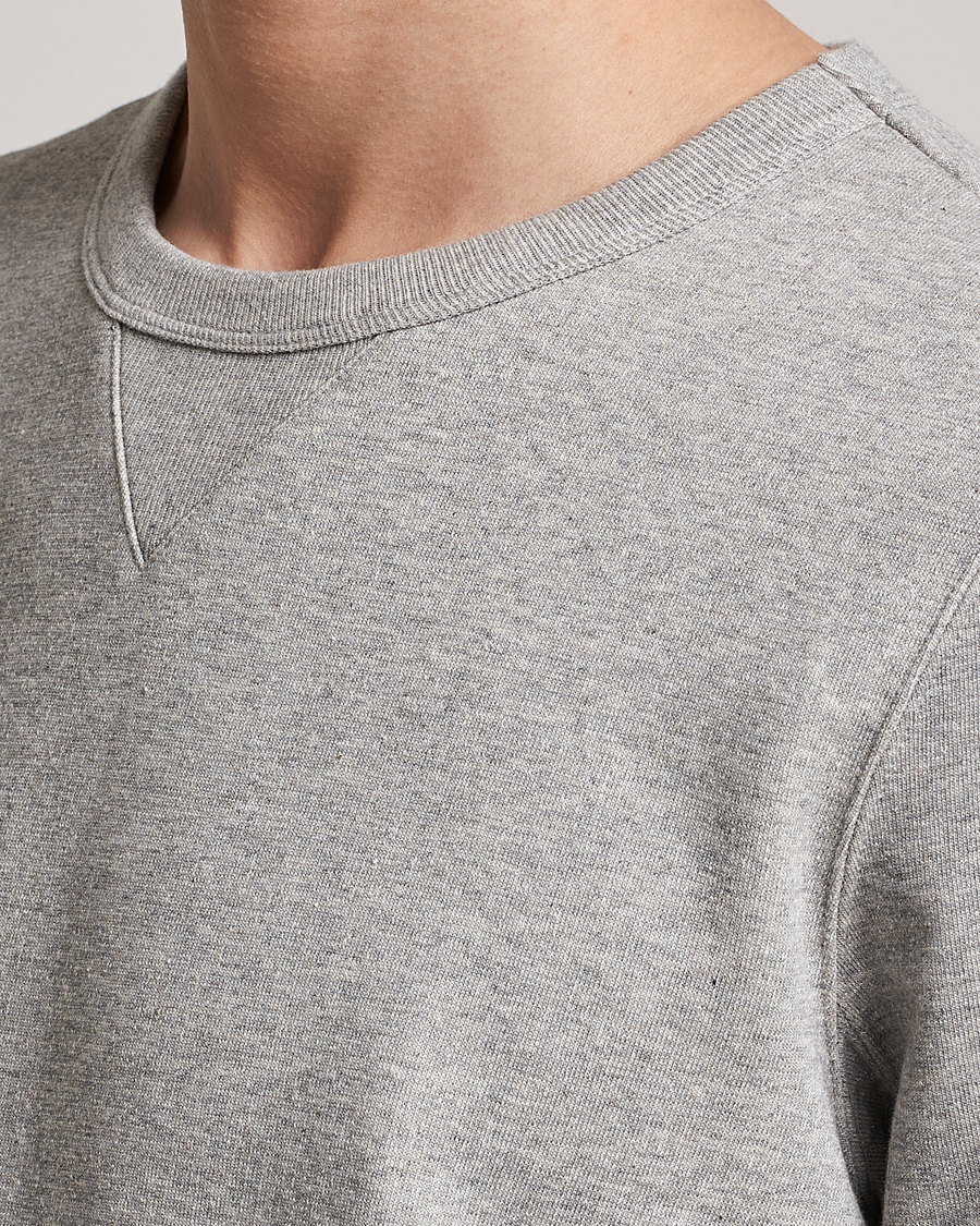 Herre | Gensere | Merz b. Schwanen | Organic Cotton Crew Neck Sweat Grey Mel