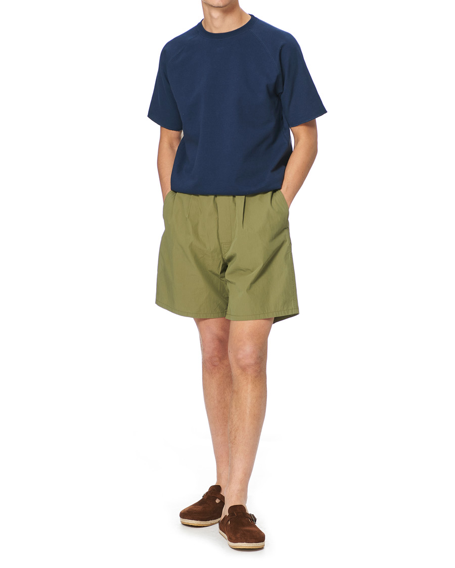 Herre | T-Shirts | BEAMS PLUS | Short Sleeve Cut Off Tee Navy