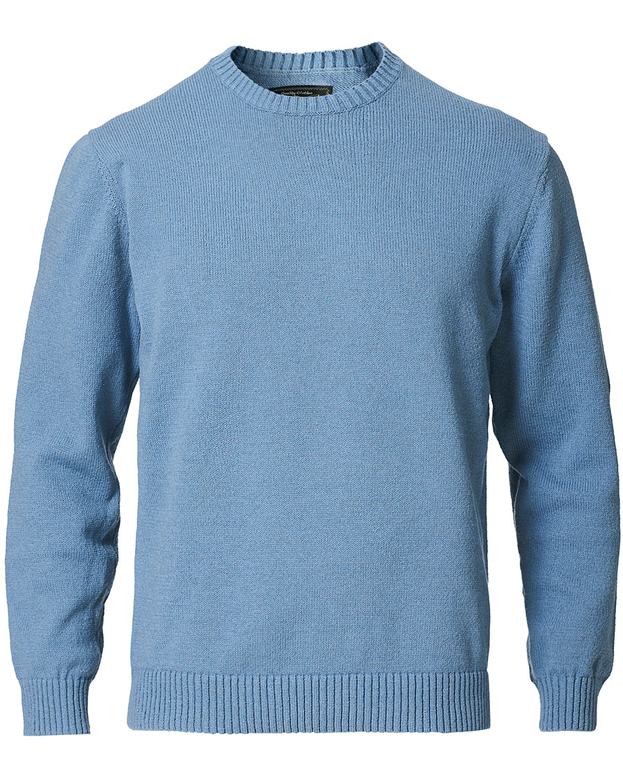 Herre | Gensere | BEAMS PLUS | Lily Yarn Crew Neck Sax Blue