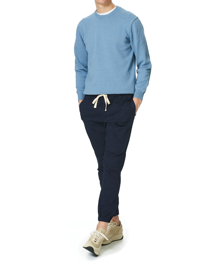 Herre | Gensere | BEAMS PLUS | Lily Yarn Crew Neck Sax Blue