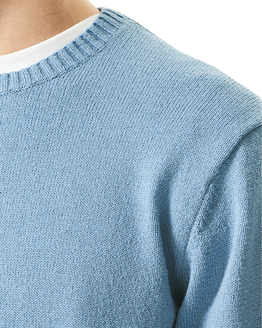 Herre | Gensere | BEAMS PLUS | Lily Yarn Crew Neck Sax Blue