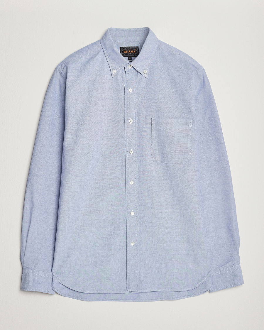 Herre | Skjorter | BEAMS PLUS | Oxford Button Down Shirt Light Blue