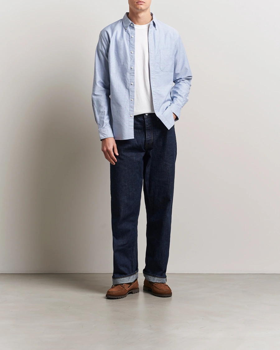 Herre | Skjorter | BEAMS PLUS | Oxford Button Down Shirt Light Blue
