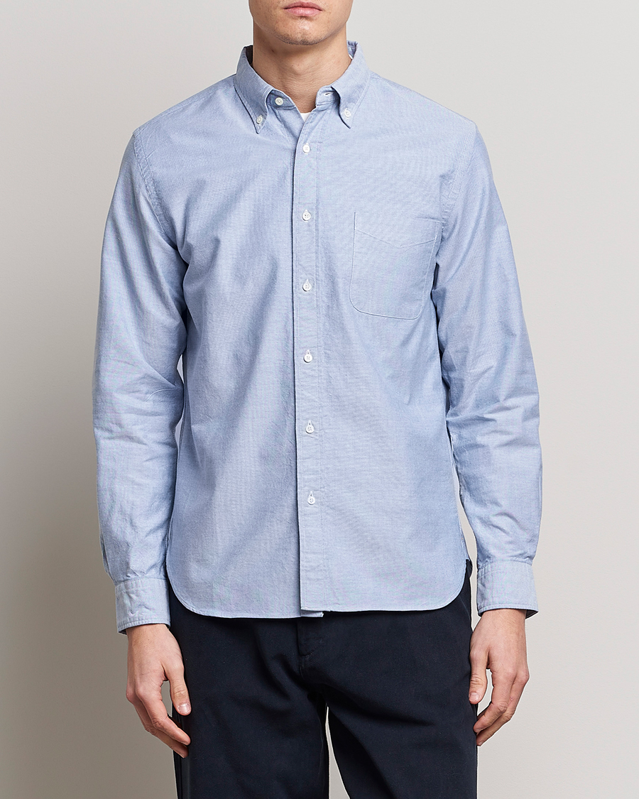 Herre | Japanese Department | BEAMS PLUS | Oxford Button Down Shirt Light Blue