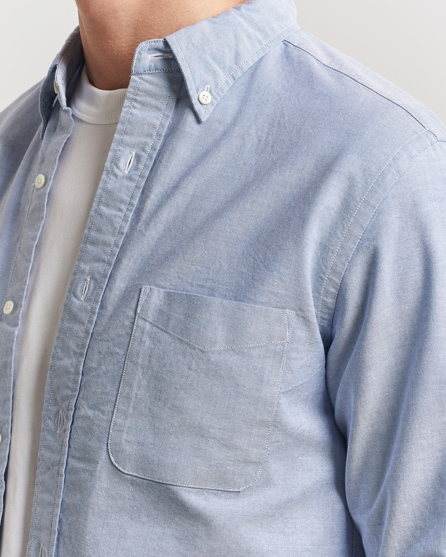 Herre | Skjorter | BEAMS PLUS | Oxford Button Down Shirt Light Blue