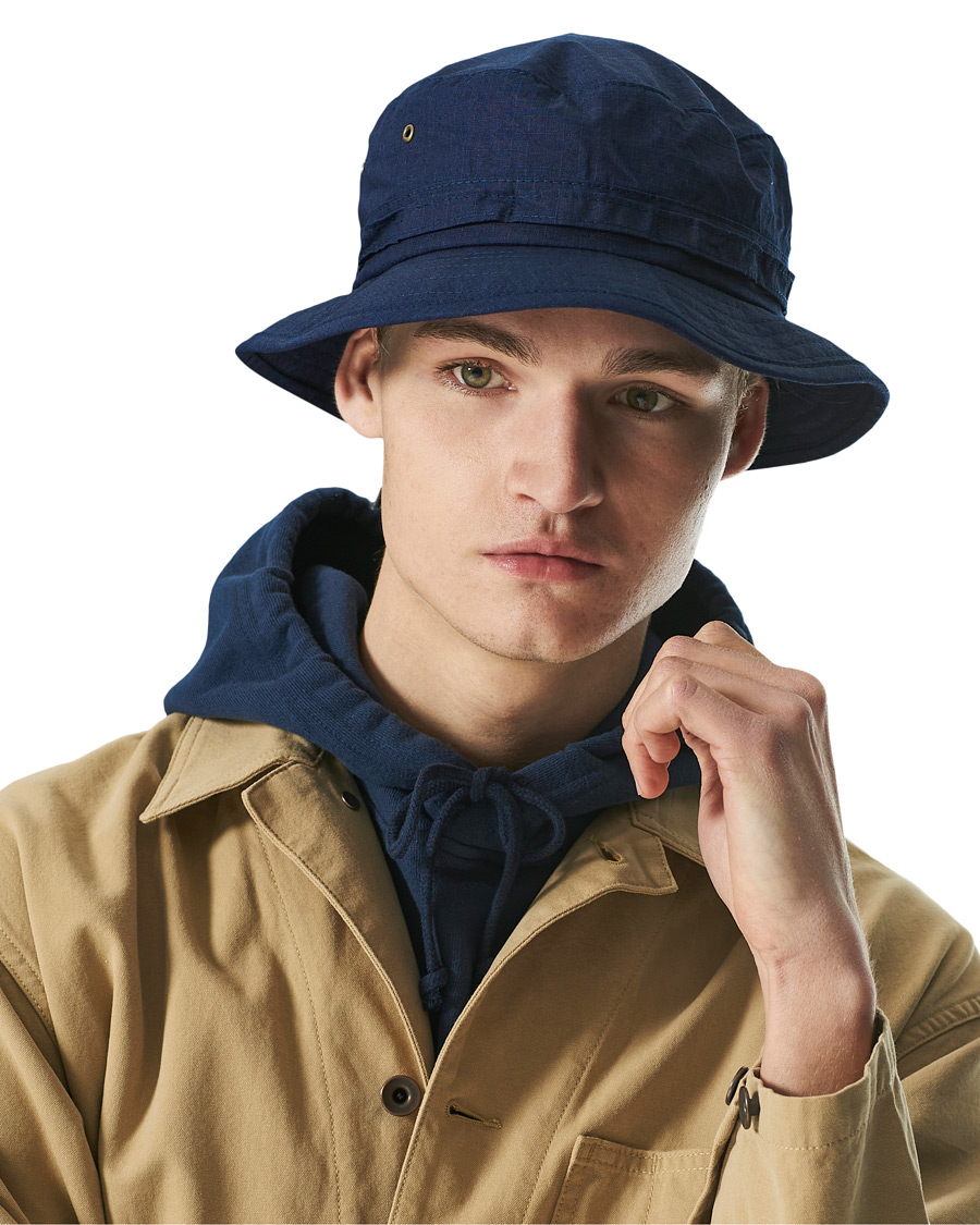 Herre | BEAMS PLUS Ripstop Jungle Hat Indigo | BEAMS PLUS | Ripstop Jungle Hat Indigo