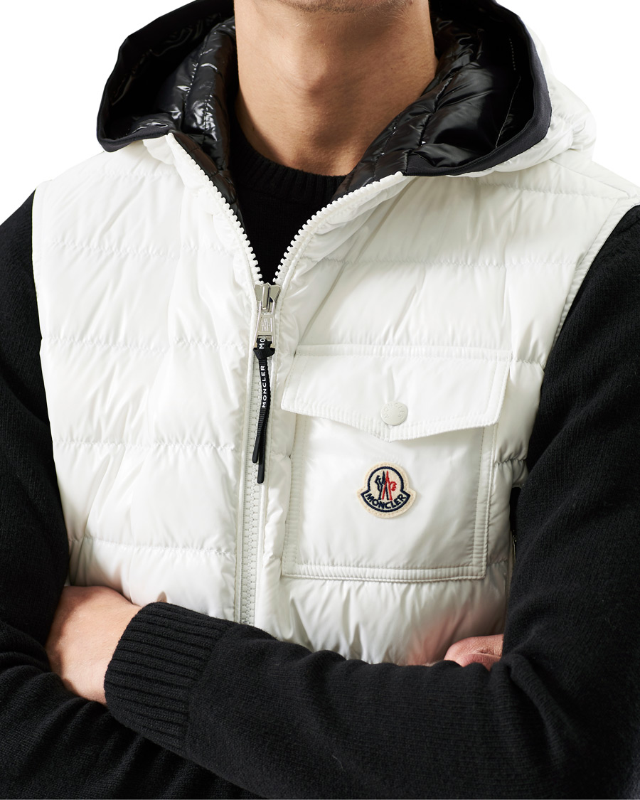 Herre | Jakker | Moncler | Ragot Hooded Down Vest White
