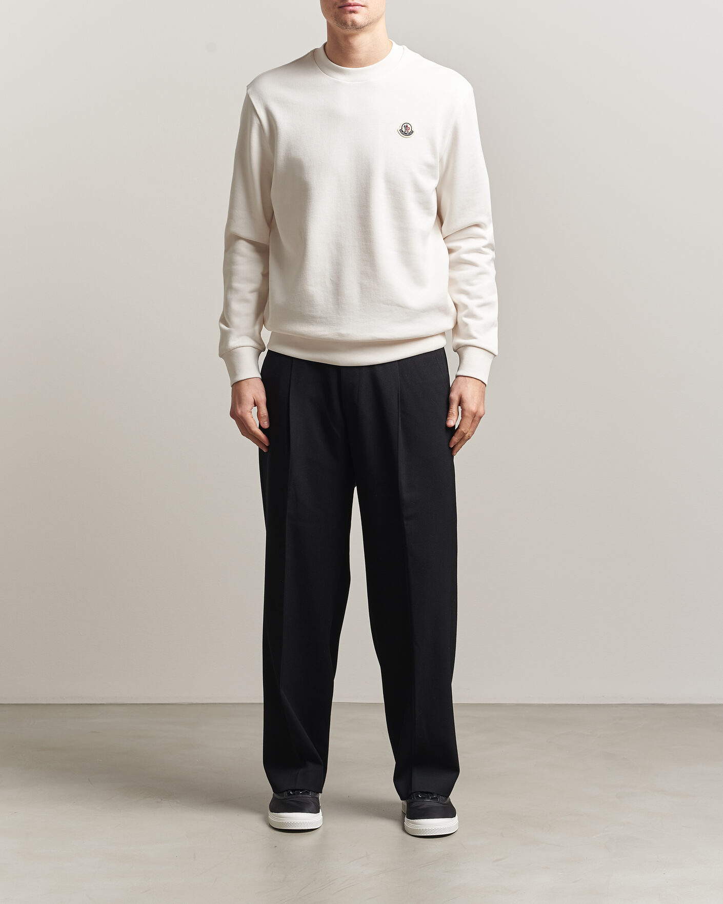 Herre | Gensere | Moncler | Logo Sweatshirt White