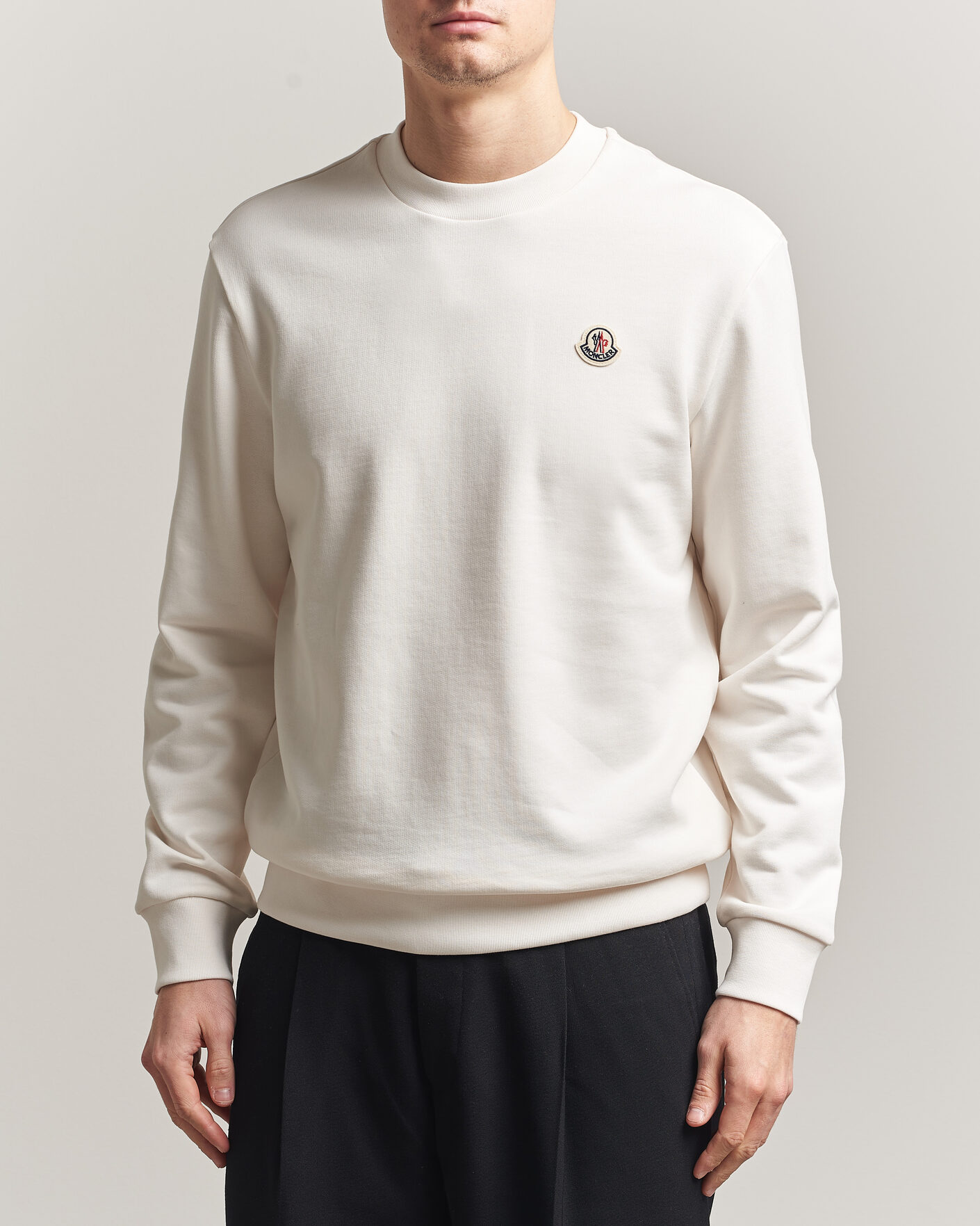 Herre | Gensere | Moncler | Logo Sweatshirt White