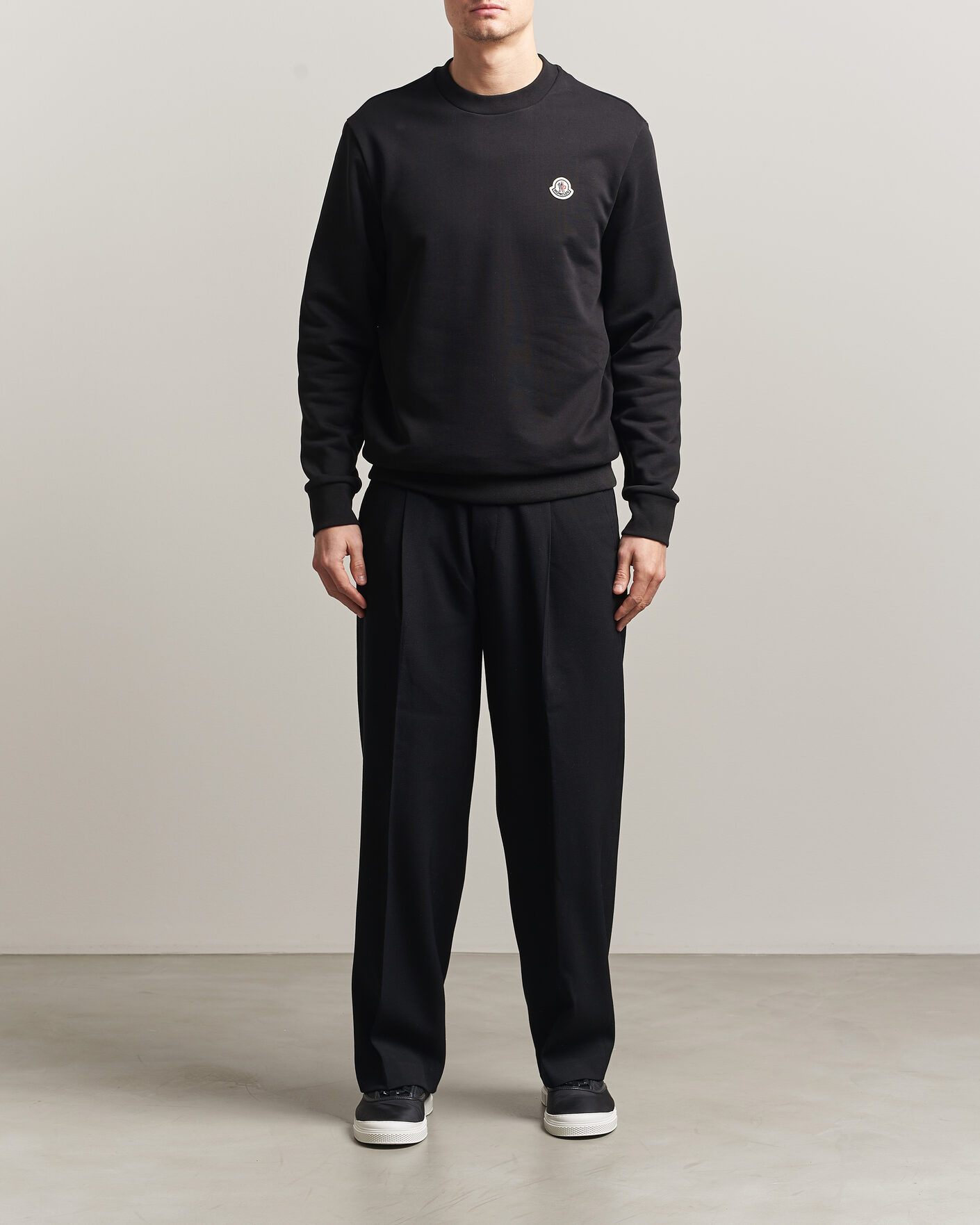 Herre | Gensere | Moncler | Logo Sweatshirt Black