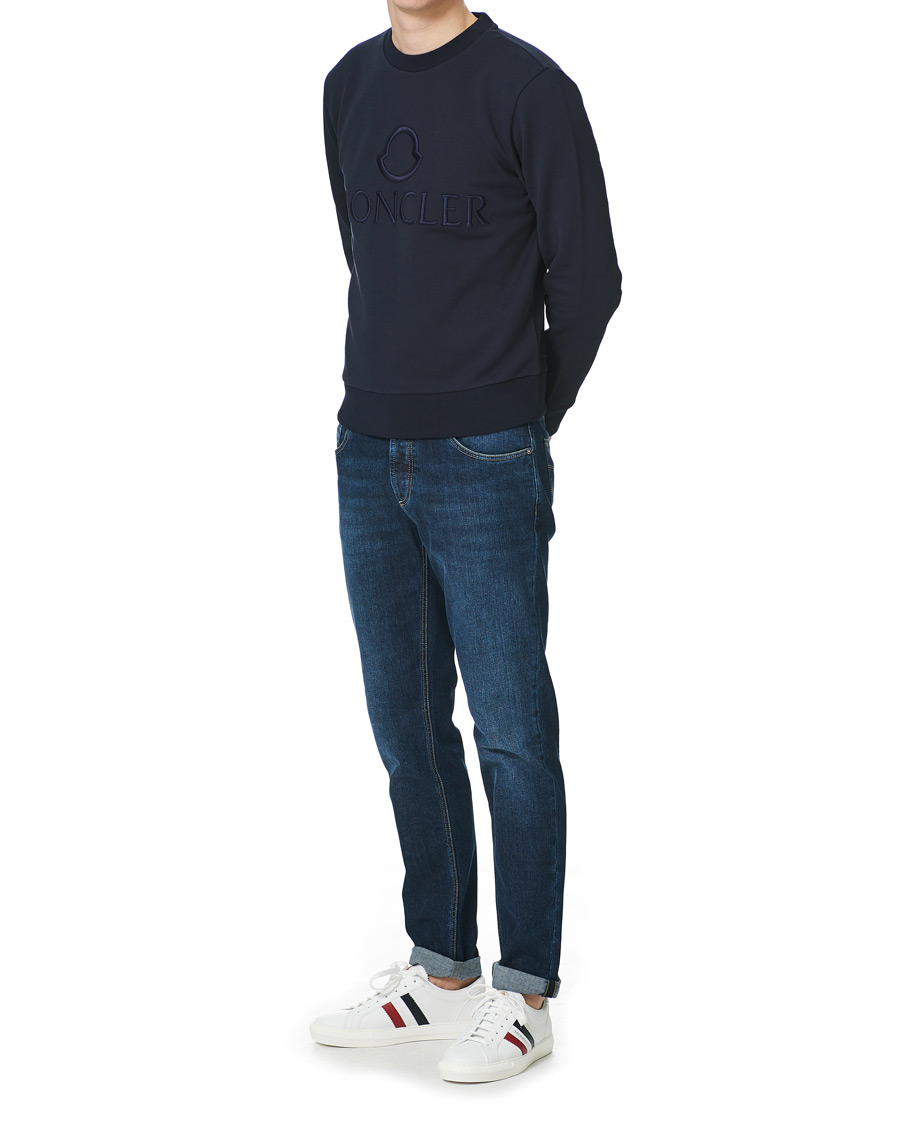 Herre | Gensere | Moncler | Embroidered Logo Sweatshirt Navy
