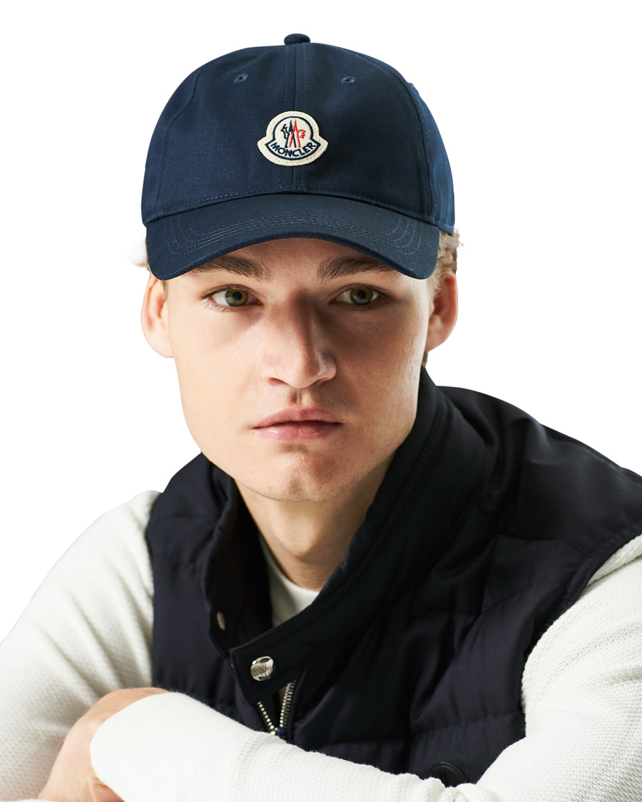 Navy sales moncler cap