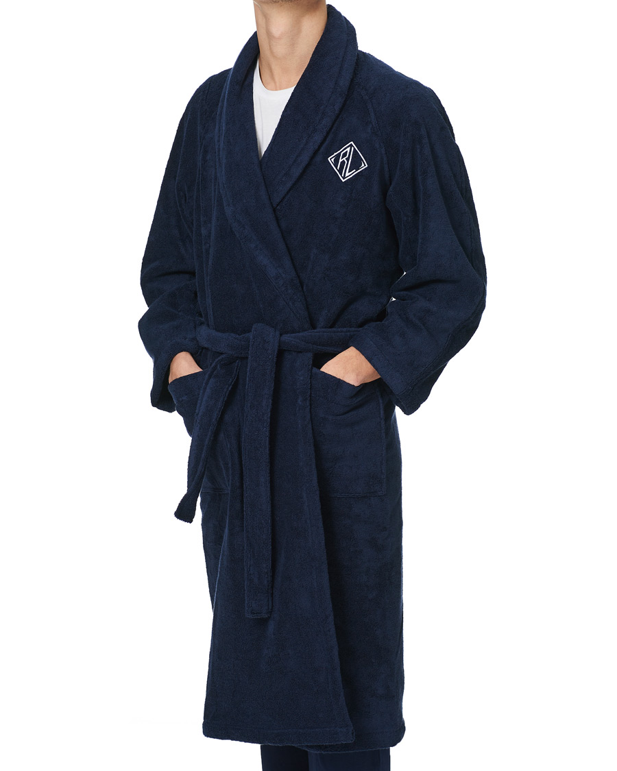 Herre | Pyjamaser og badekåper | Ralph Lauren Home | Langdon Shawl Collar Bathrobe Midnight